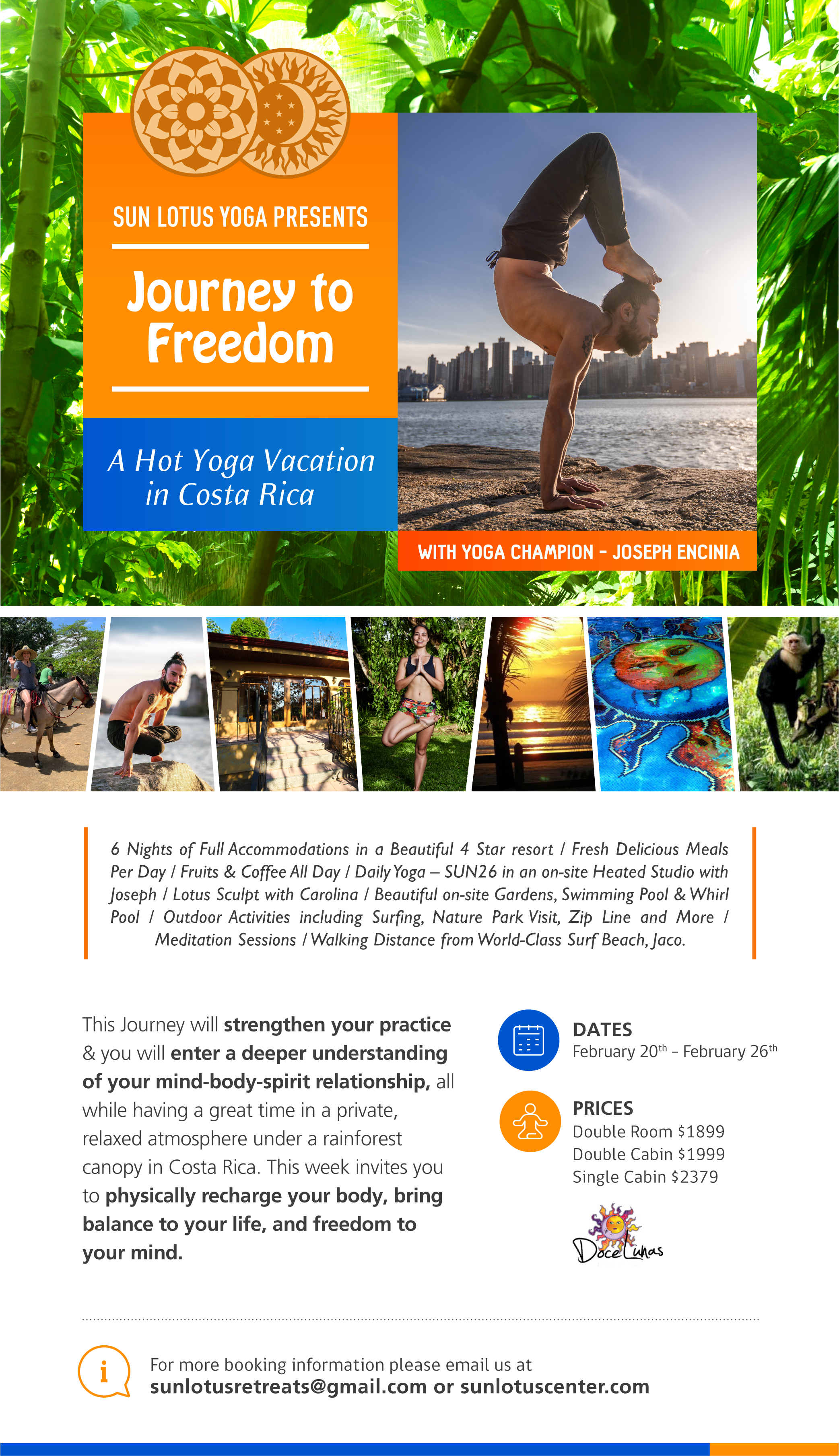 Journey to Freedom – A Hot Yoga Retreat in Costa Rica, February 19-25, 2023